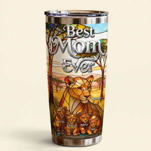 Lion Mom And Kids 20oz Tumbler - Personalized Gifts For Mother's Day Tumbler 04TOTI230226-Homacus