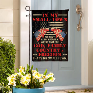 In This Small Town We Don't Back Down, House Flag 06ACDT270723-02 - Flag - GoDuckee