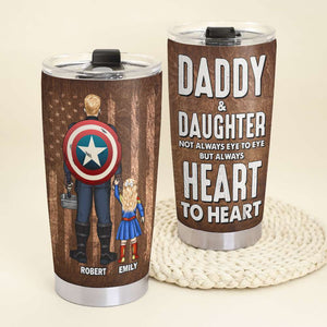 Daddy- Heart To Heart 01DTDT200823TM Personalized Tumbler, Gifts For Dad - Tumbler Cup - GoDuckee