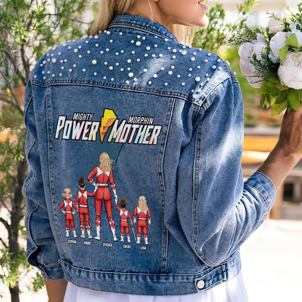 Personalized Gifts For Mother Denim Jacket Power Mother 04HUTI300324HH - Denim Jacket - GoDuckee