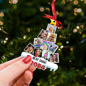 Custom Photo Gifts For Fans Christmas Ornament 031HUTI140824 - Ornament - GoDuckee