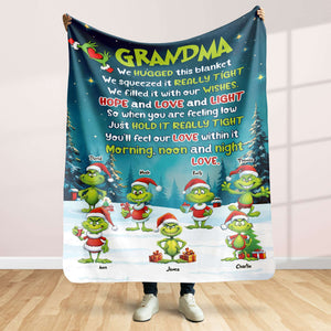 Personalized Gifts For Grandma Christmas Blanket 04ACTI270924 - Blanket - GoDuckee