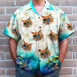 Custom Photo Gifts For Cat Lovers Hawaii Shirt 02toti060724 - Hawaiian Shirts - GoDuckee