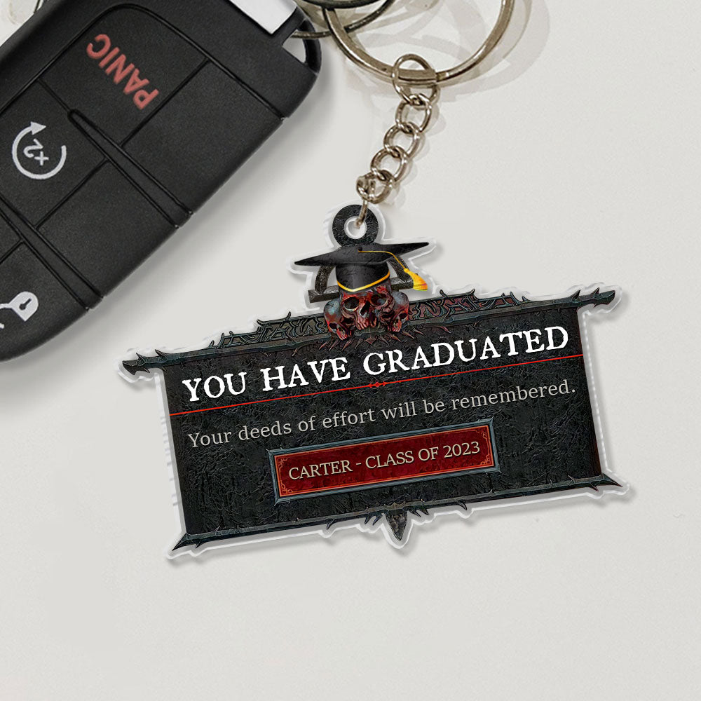 Graduation You Have Graduated, Personalized Keychain, Gift For Senior Students, 03QHTI030723 - Keychains - GoDuckee