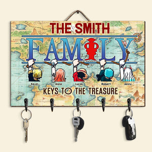Personalized Gifts For Family Wood Key Hanger 05toti170624 - Wood Sign - GoDuckee