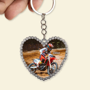 Custom Motorcycle Photo Keychain 02HUTI220623 - Keychains - GoDuckee