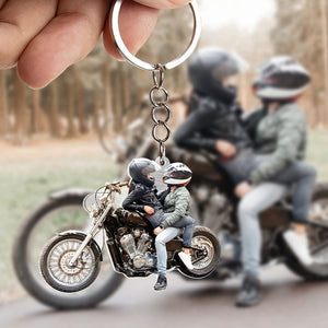 Custom Motorcycle Photo Keychain 06HUTI220623 - Keychains - GoDuckee