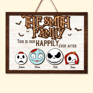 Personalized Gifts For Family Wood Sign This Is Our Happily Ever After 01OHTI060224 - Wood Signs - GoDuckee