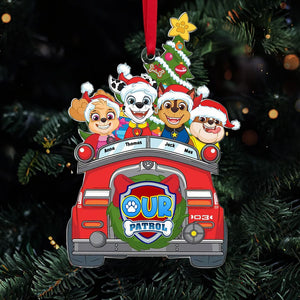 Personalized Gifts For Family Ornament, Kids Chillin' On Christmas Car 01qhti241024 - Ornament - GoDuckee