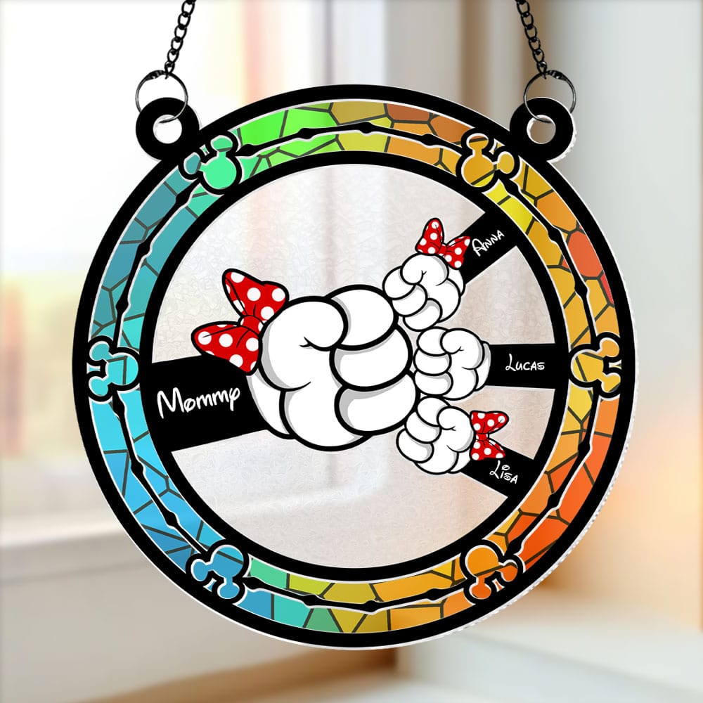 Personalized Gifts For Mom Suncatcher Ornament Mommy Mouse 05ohti190225 - Ornament - GoDuckee