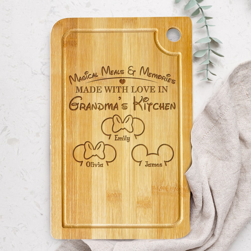 Personalized Gifts For Grandmothers Engraved Cutting Board Magical Meals & Memories 06NATI200124 - Home Decor - GoDuckee