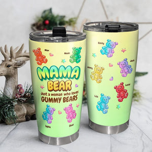 Personalized Gifts For Mothers Tumbler Mom Bear 02OHTI230124 - Tumbler Cups - GoDuckee