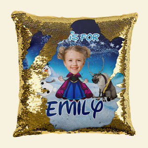 Custom Photo Gifts For Kids Glitter Pillow 05NATI180124HA - Pillows - GoDuckee