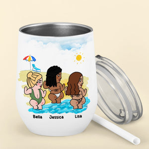 You Are Cunt Royalty TT Personalized Besties Wine Tumbler Gift For Friend - Wine Tumbler - GoDuckee