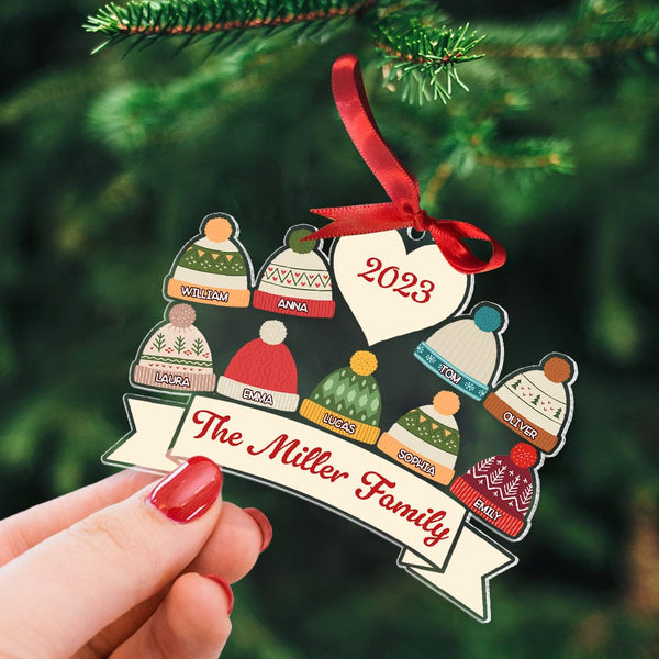 Winter Hat Ornament | Yearly Ornament | Child Name Ornament – The Farmer's Wife WI