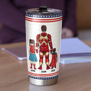 Our Super Dad is better than Super Hero Personalized Tumbler - Tumbler Cup - GoDuckee