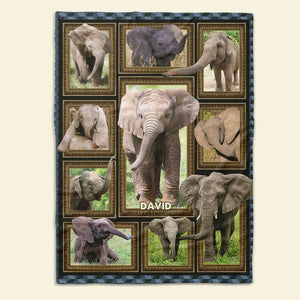 Personalized Gifts For Elephant Lover Blanket 041qhti311224 - Blanket - GoDuckee