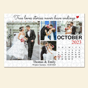 Personalized Gifts For Couples Jigsaw Puzzle The True Love - Jigsaw Puzzles - GoDuckee