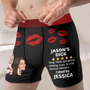 Custom Photo Gifts For Men Boxers Gorgeous Looking - Boxers & Briefs - GoDuckee