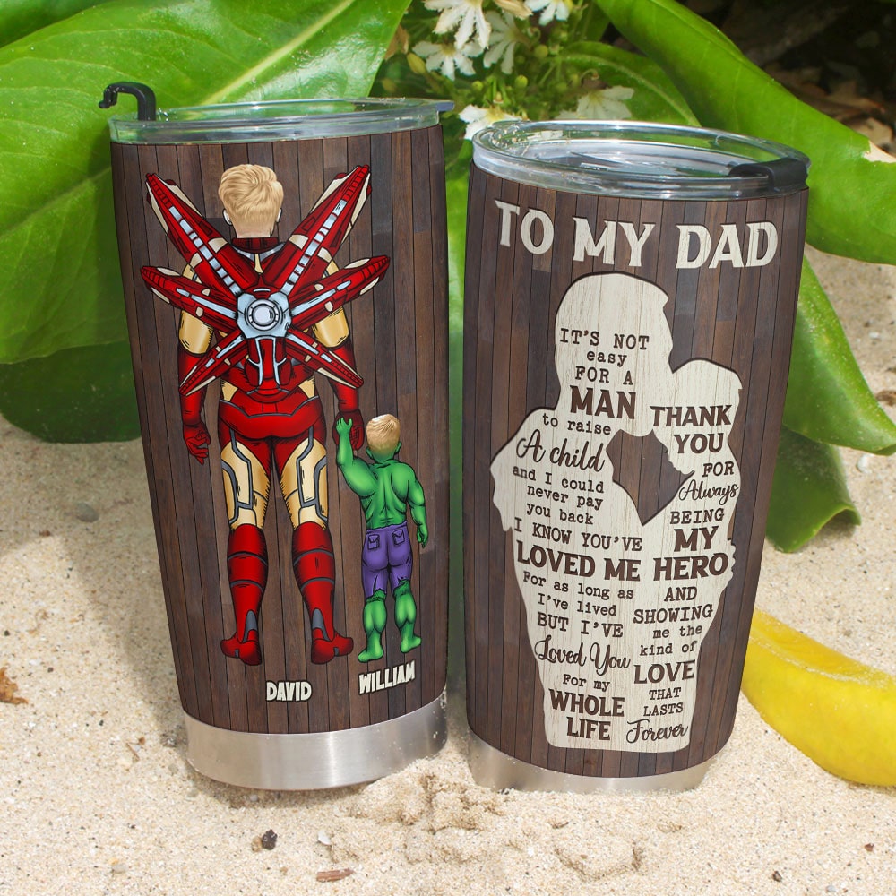 Personalized Gift For Father Tumbler To My Dad 02NATI090124PA - Tumbler Cup - GoDuckee