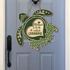 Personalized Gifts For Grandma Wood Sign Blessed To Be Called Grandma - Wood Signs - GoDuckee
