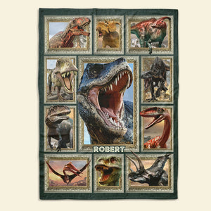 Personalized Gifts For Dinosaur Lover Blanket 03qhti271224 - Blanket - GoDuckee