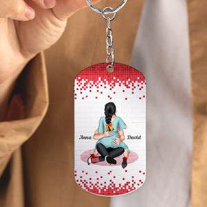 Personalized Gifts For Couples Keychain I'll Give You The "V" Later - Keychains - GoDuckee