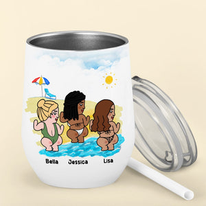 You Are Cunt Royalty Personalized Besties Wine Tumbler Gift For Friend - Wine Tumbler - GoDuckee