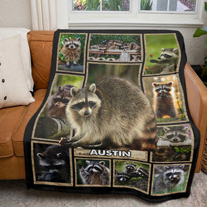 Personalize Gifts For Raccoon Lover Blanket 031qhti030125 - Blanket - GoDuckee