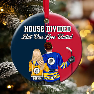 Personalized Gifts For Ice Hockey Lovers Couple Christmas Ornament 07huti141024tm - Ornament - GoDuckee