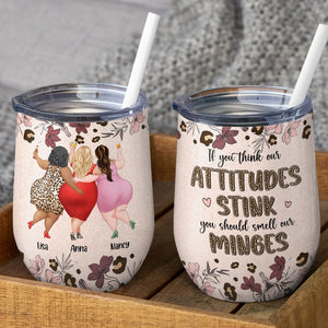 Chubby Besties Personalized Funny Wine Tumbler Gift For Friend - Wine Tumbler - GoDuckee