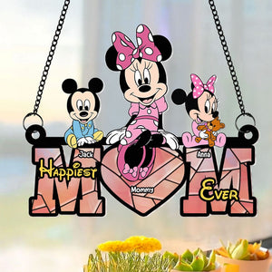 Personalized Gifts For Mom Suncatcher Window Hanging Ornament 06OHTI250424PA Mother's Day - Ornaments - GoDuckee