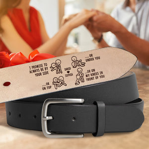 Personalized Gifts For Couple Leather Belt 01ohti130624 - Belts - GoDuckee