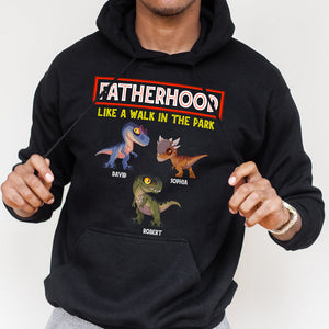 Fatherhood Like A Walk In The Park, Personalized Dad Shirt, Gift For Dad, 01hudt090623 - Shirts - GoDuckee
