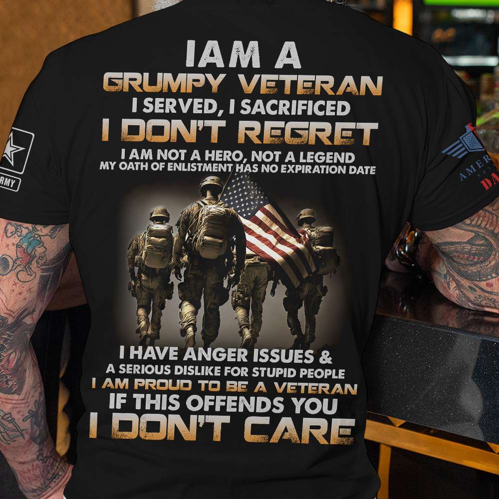 GoDuckee Veteran Shirt - Custom Military Unit - What Doesn't Kill Me Better Start Running