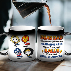 Dear Dad, Personalized Sperm Magic Mug 01DNTI170523 TT - Magic Mug - GoDuckee
