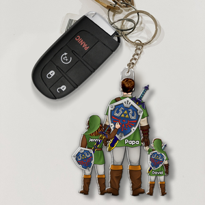 Dad Keychain - Personalized Gifts For Dad 01QHHU070525HG - Keychains - GoDuckee