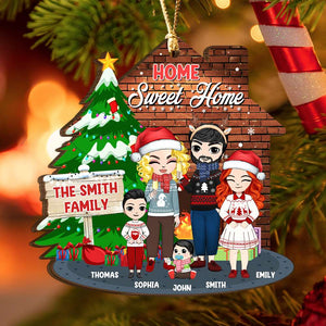 Home Sweet Home, Personalized Ornament, Gifts For Family - Ornament - GoDuckee