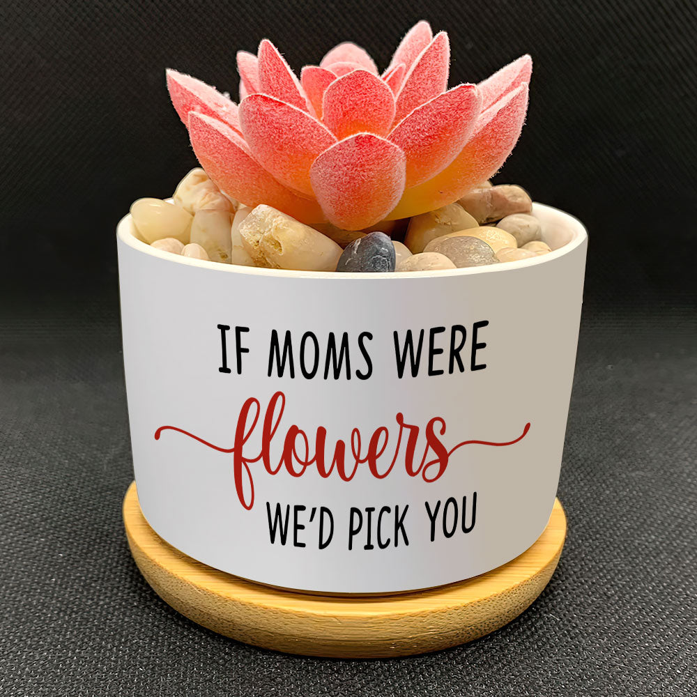 mom plant pot Family Garden Grandma Mom Personalized Plant Pot, Gift For Grandma, Fl