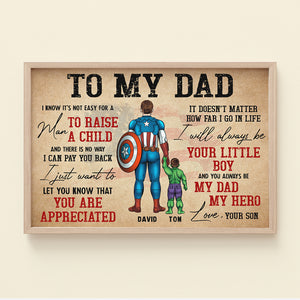 You Always Be My Dad Personalized Canvas Print, Gift For Father's Day-3ACDT250423 - Poster & Canvas - GoDuckee