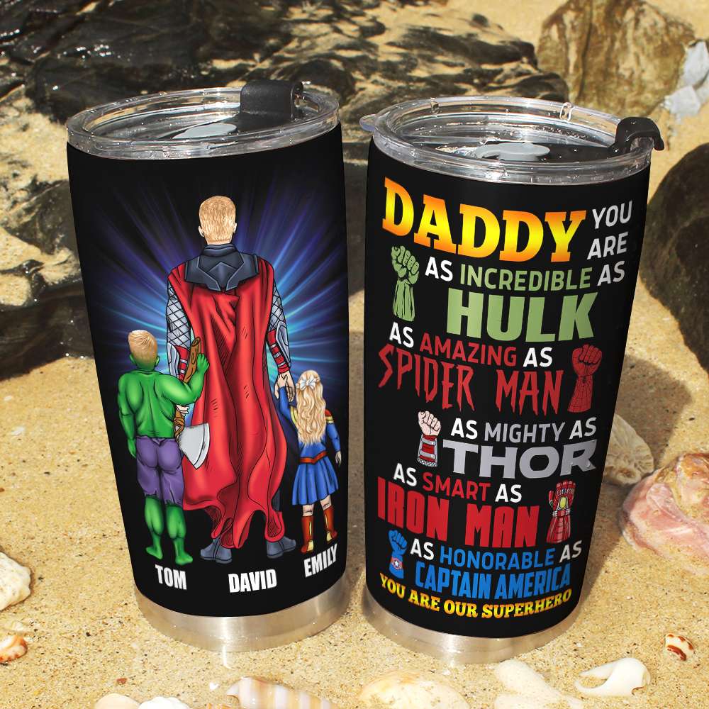 Father's Day Gift, 11ACDT230523TM Personalized Family Daddy Tumbler - Tumbler Cup - GoDuckee