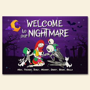 Horror Midnight Family, Personalized Doormat, Gifts For Family 03ACDT190823 - Doormat - GoDuckee