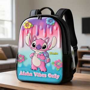Aloha Vibe School Bag - Personalized Gifts For Kids 01pgti080825 - Backpack - GoDuckee