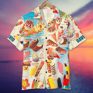 Personalized Ice Cream Hawaiian Shirt - GZ-HW-01NATI270623 - Hawaiian Shirts - GoDuckee