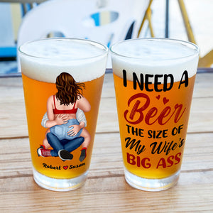 Personalized Gifts For Couple Beer Glass 04NATI060824HH - Beer Glasses - GoDuckee