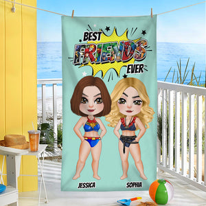 Best Friend Ever, Personalized Beach Towel, Gifts For Best Friend 03OHDT170723PA - Beach Towel - GoDuckee