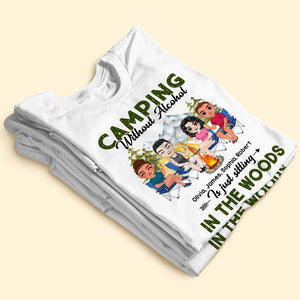 Camping Without Alcohol Personalized Shirt, Gift For Camping Lovers - Shirts - GoDuckee
