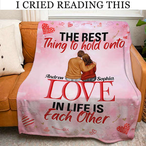 Love In Life Is Each Other, Personalized Blanket, Gift For Couple - Blanket - GoDuckee