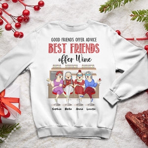 Best Friends Offer Wine, Personalized Shirt, Gifts For Best Friend - Shirts - GoDuckee