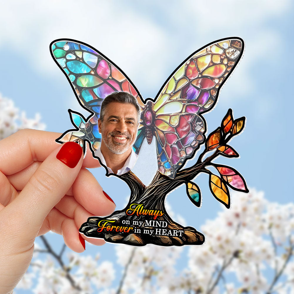 Custom Photo Gifts For Memorial Suncatcher Ornament 02nati280225 - Ornament - GoDuckee